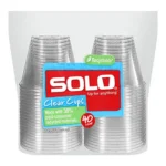 SOLO CLEAR PLASTIC CUPS 9`/40CT