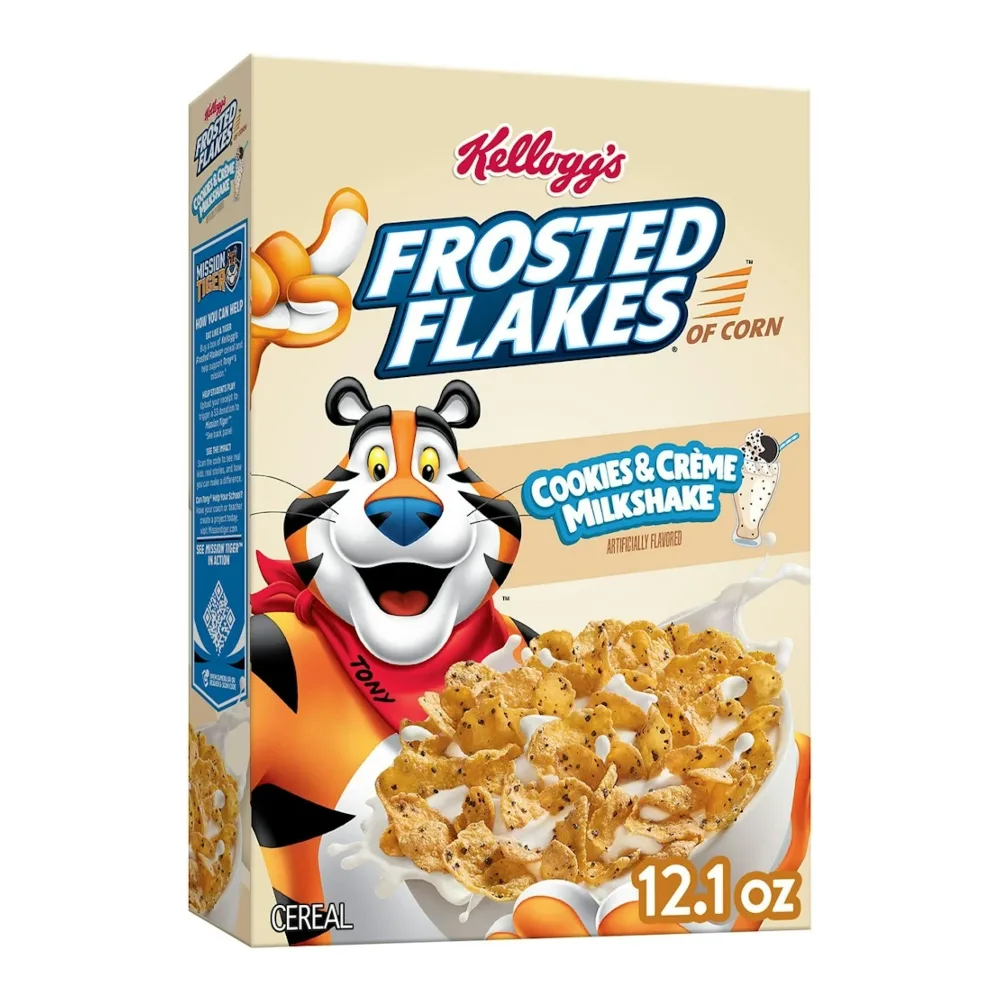 041192107412 KELLOGGS FROSTED FLAKES COOKIES & CREME 12Z - Image 1