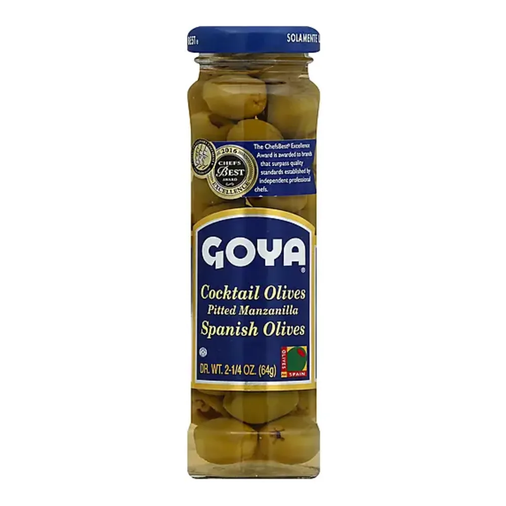 041331013178 GOYA COCKTAIL PITTED OLIVES 2Z - Image 1