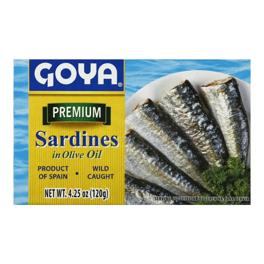 041331036108 GOYA SARDINES IN OLIVE OIL 4.25Z - Image 1