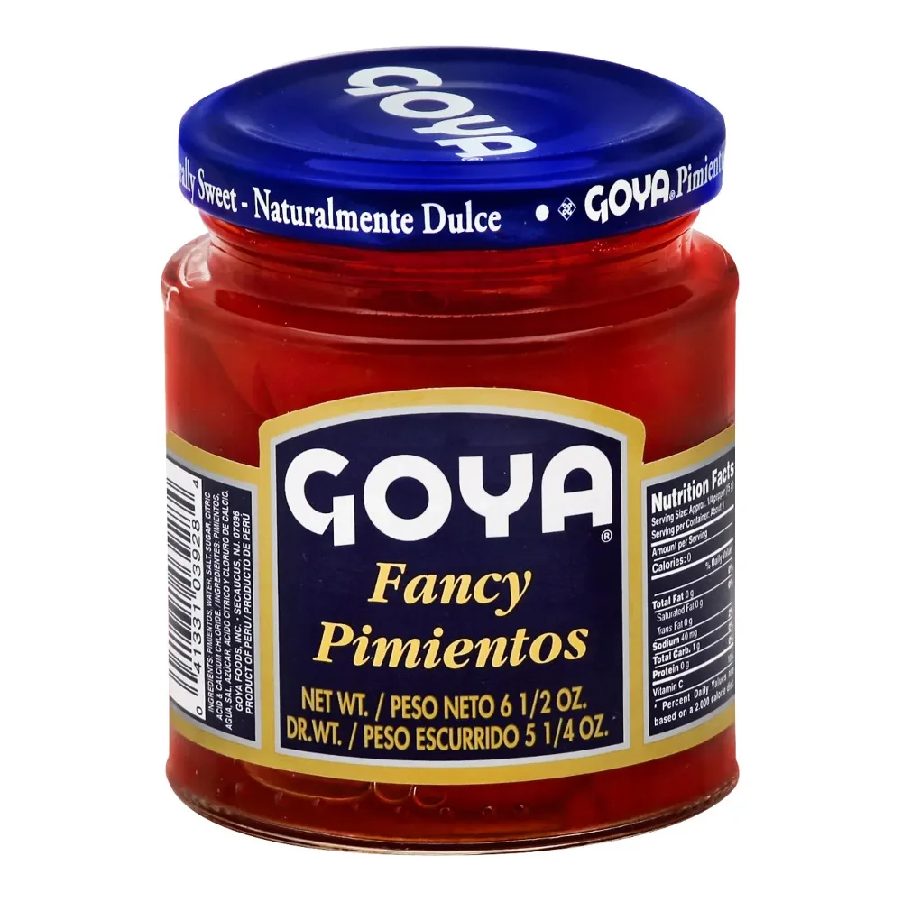 041331039284 GOYA FANCY RED PIMIENTOS 6Z - Image 1