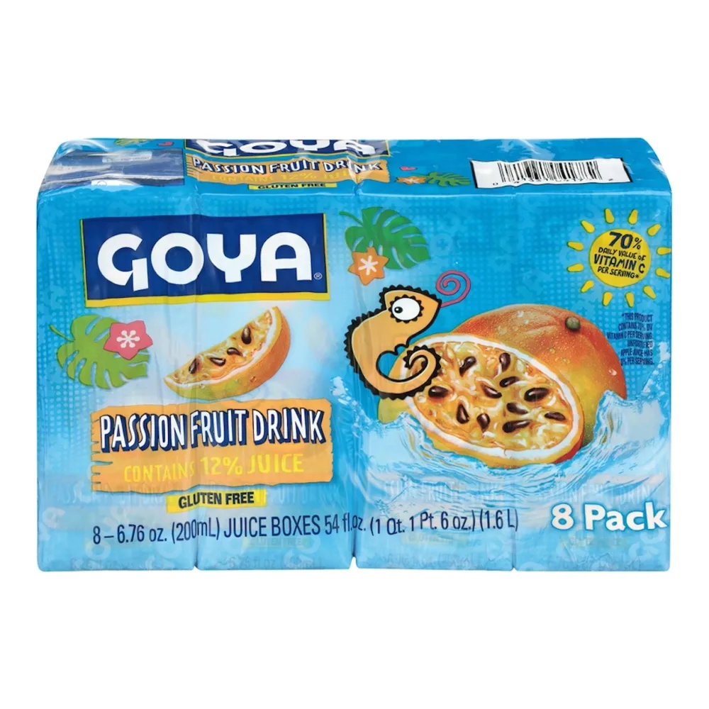 041331041782 GOYA PASSION FRUIT NECTAR 8PK - Image 1