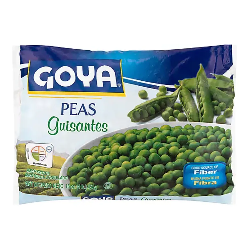 041331091312 GOYA FROZEN GUISANTES PEAS 1LB - Image 1