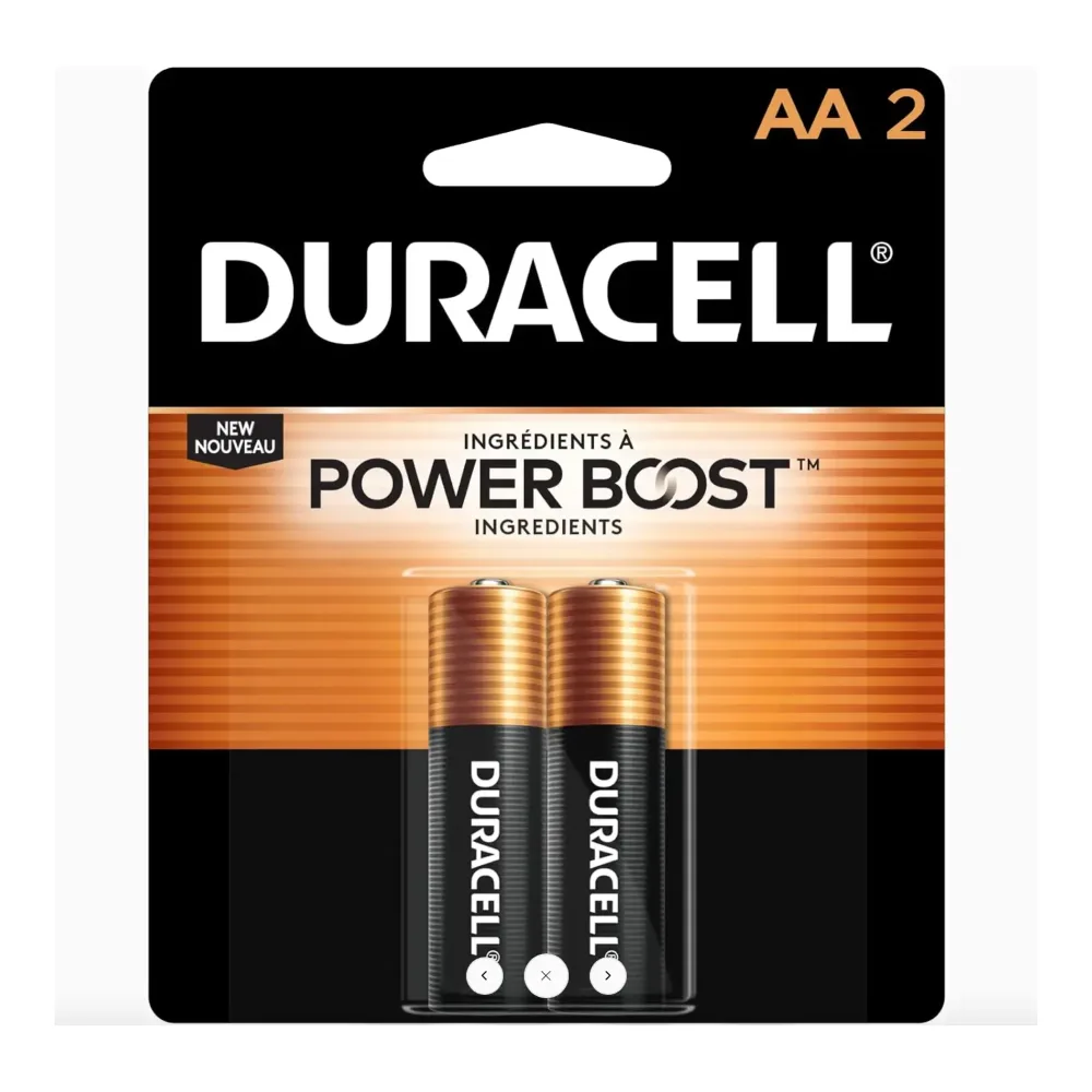 041333215013 DURACELL AA BATTERIES 2PK - Image 1