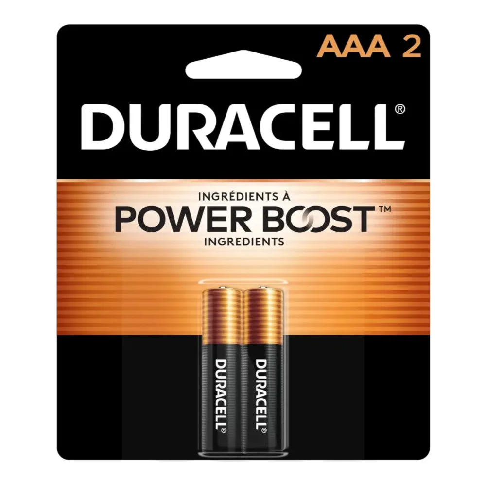041333224015 DURACELL AAA BATTERIES 2PK - Image 1