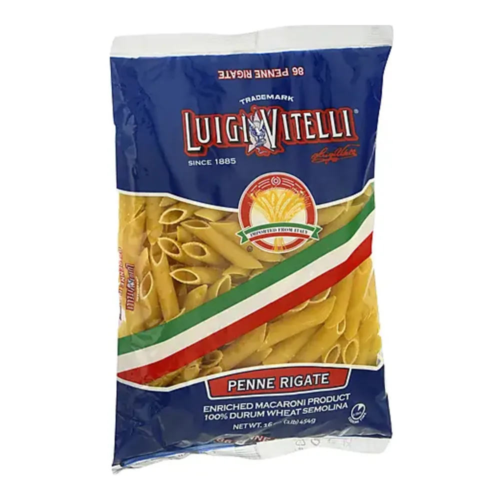 041486000863 LUIGI VITELLI PENNE RIGATE 16Z - Image 1