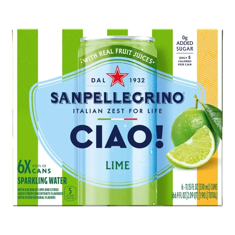 041508151849 SAN PELLEGRINO CIAO LIME 6PK - Image 1