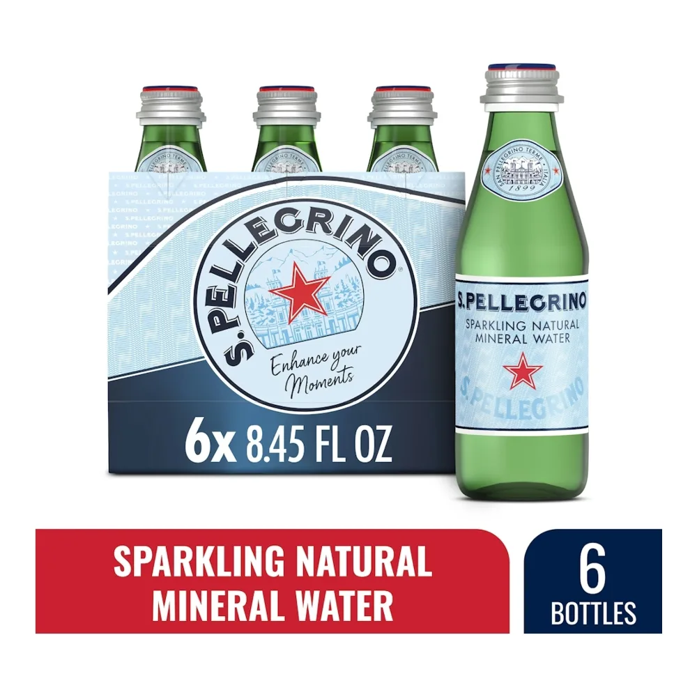 041508800358 SAN PELLEGRINO SPRK WTR 8Z/6PK - Image 1