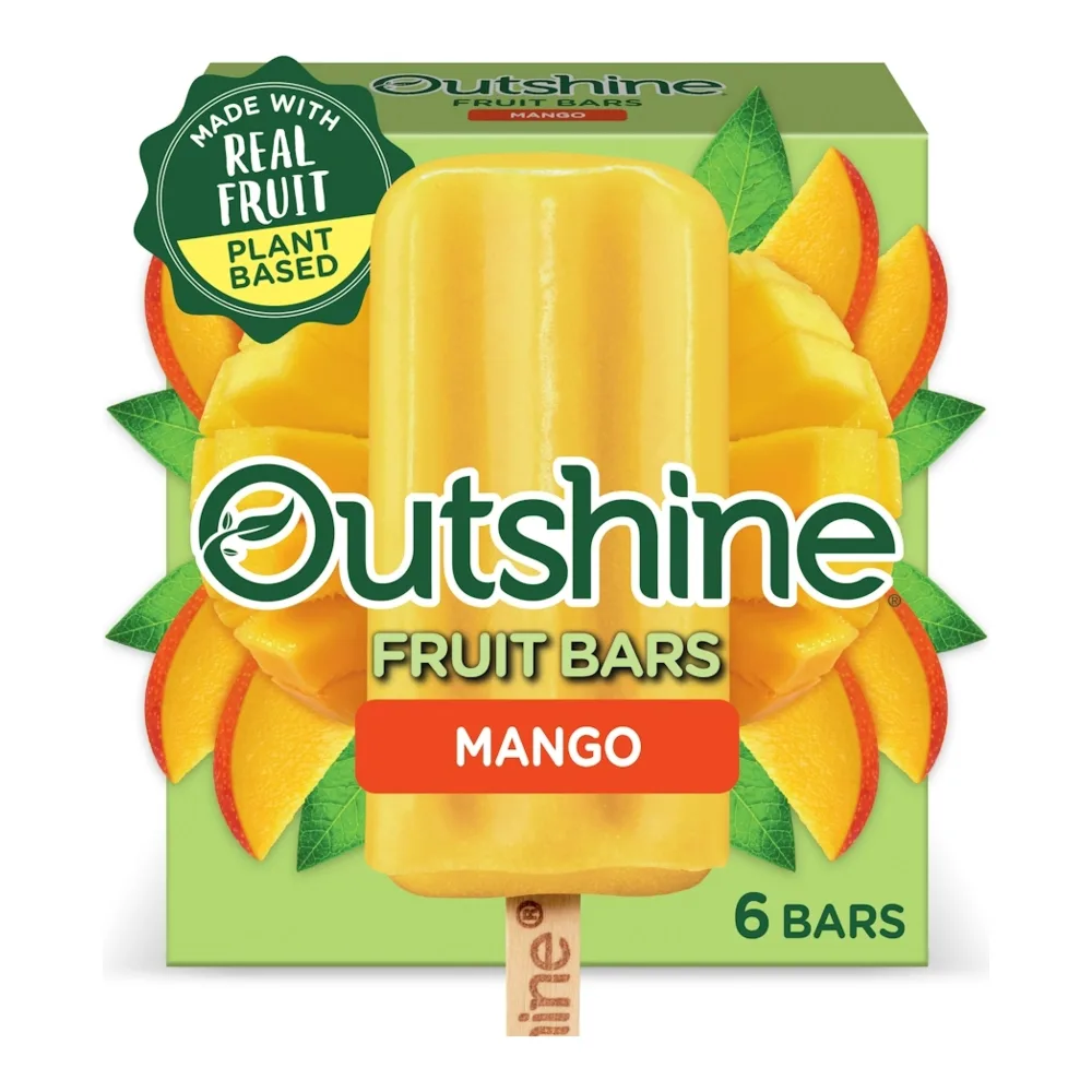 041548751504 OUTSHINE MANGO BARS 6CT - Image 1