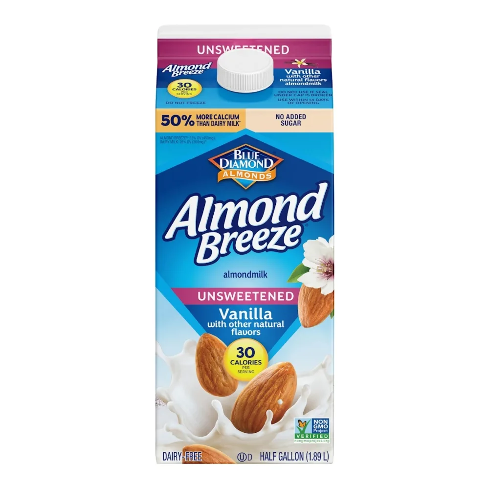 041570056189 ALMOND BREEZE VANILLA UNSWT 64Z - Image 1