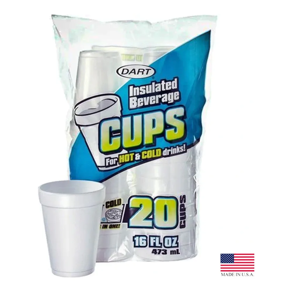 041594140383 DART INSULATED FOAM CUPS 16Z/20CT - Image 1