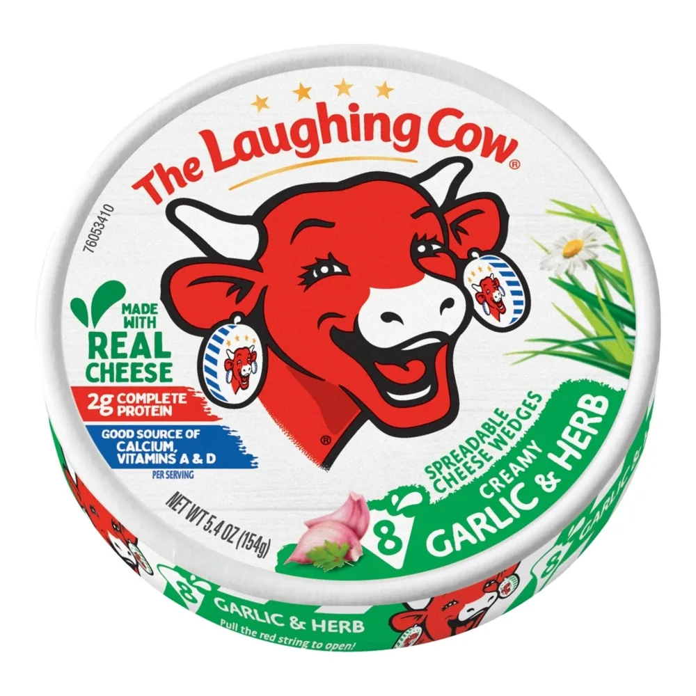 041757025359 LAUGH COW WEDGES GARLIC 5Z - Image 1