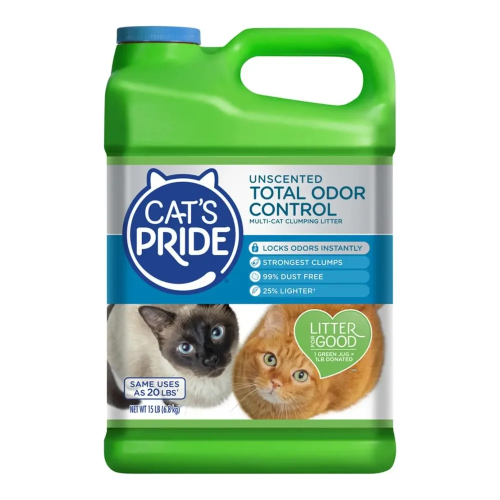 041788472153 CAT PRIDE UNS LT SCOOP 15LB - Image 1