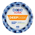 DIXIE ULTRA DEEP DISH PLATES 9" 40CT