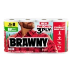 BRAWNY 3PLY TAS TOWELS 4PK