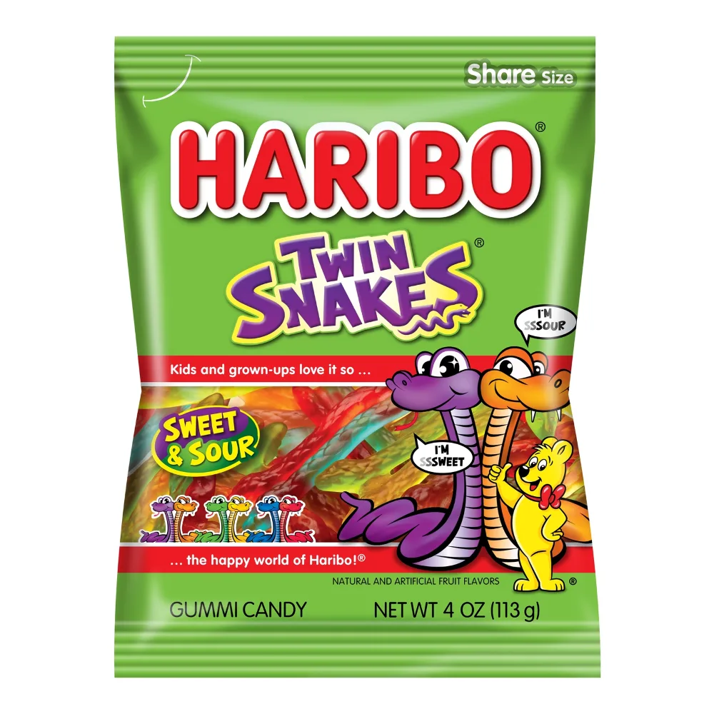 042238340930 HARIBO TWIN SNAKES 4Z - Image 1