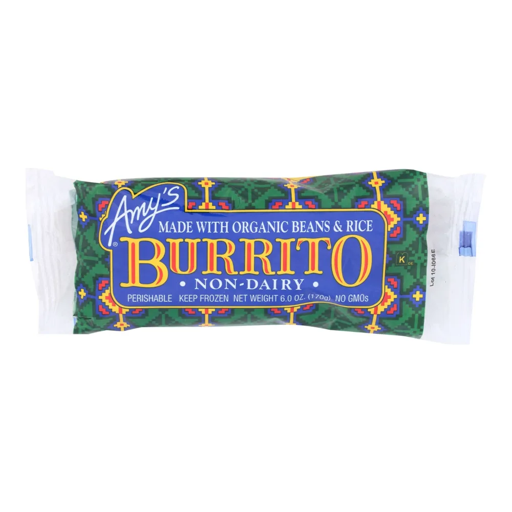 042272000715 AMY ORG CHEDDAR CHEESE BURRITO 6Z - Image 1