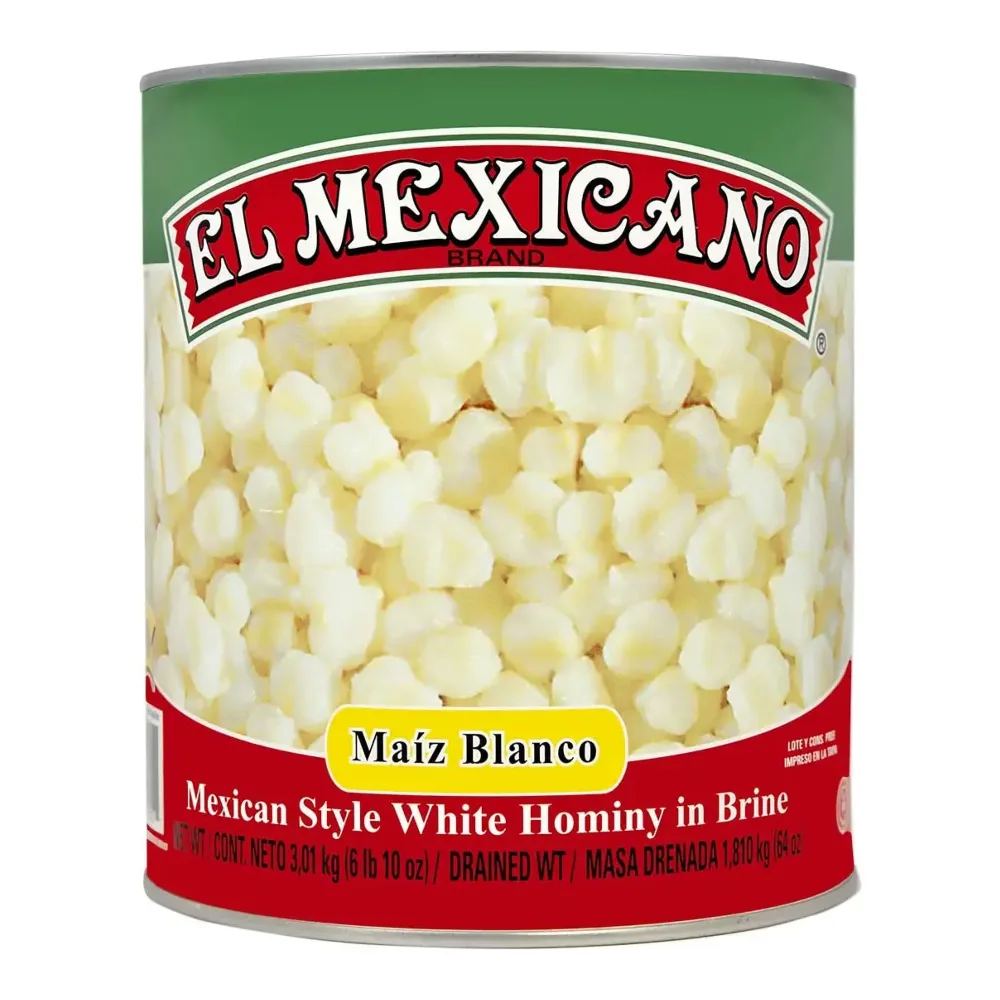 042743230511 EL MEXICANO WHITE HOMINY POZOLE MAIZ BLANCO 108Z - Image 1