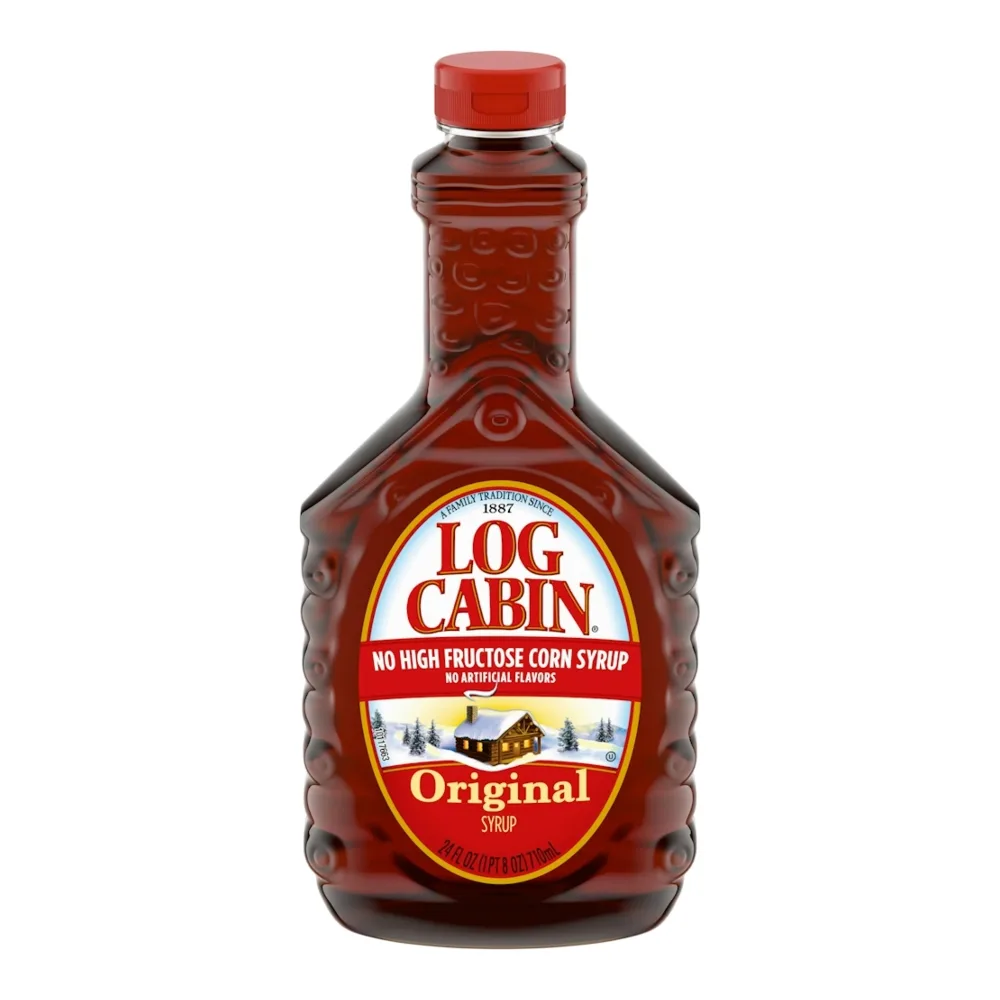 043000000373 LOG CABIN ORIG SYRUP 24Z - Image 1