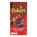 BAKERS SEMI-SWEET CHOC BAR 4Z