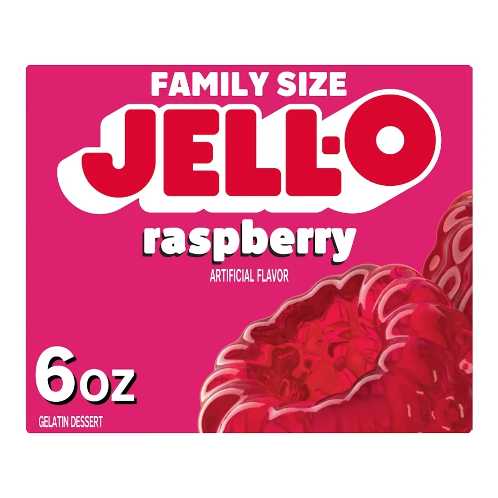 043000200520 JELL-O GELATIN RASPBERRY 6Z - Image 1