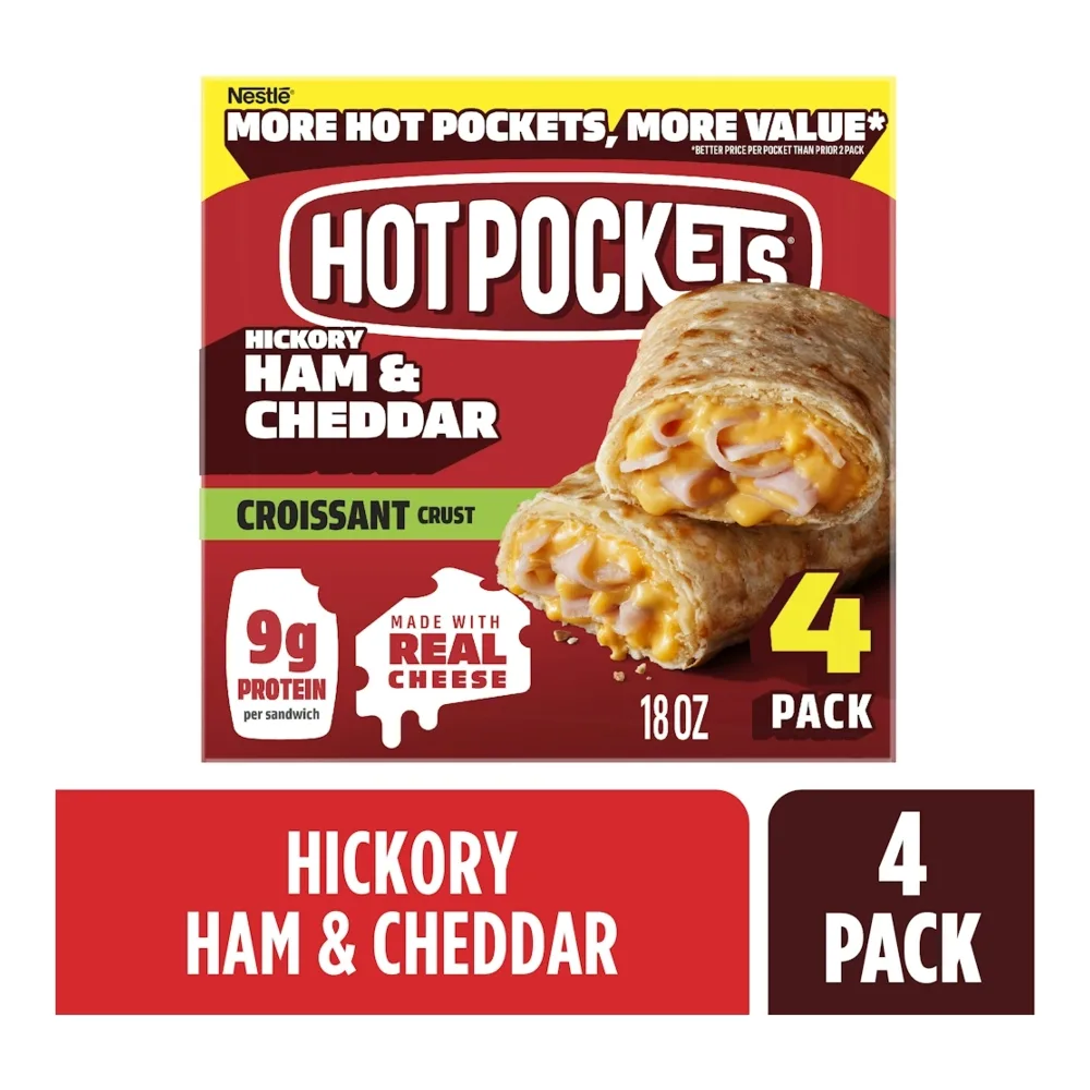 043695612547 HOT POCKET CRSSNT HAM CHED 4CT - Image 1