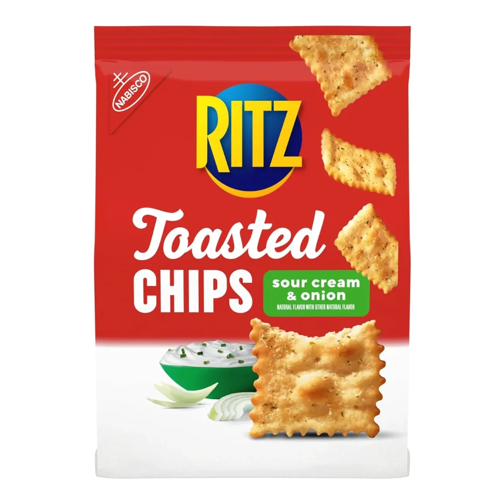 044000051051 NABISCO RITZ CHIPS SOUR CREAM 8Z - Image 1