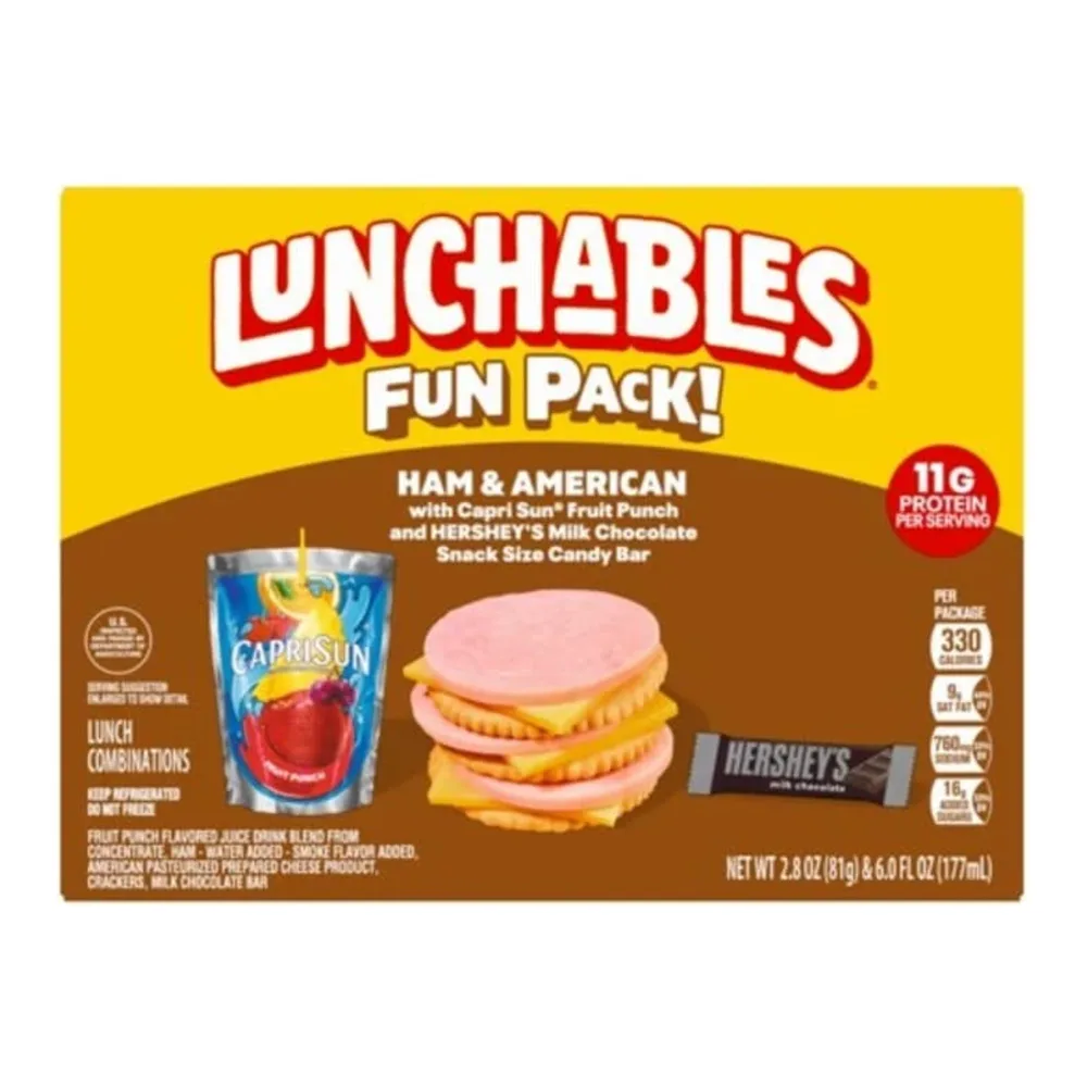044700105450 LUNCHABLES HAM/AMER CRK 8.8Z - Image 1