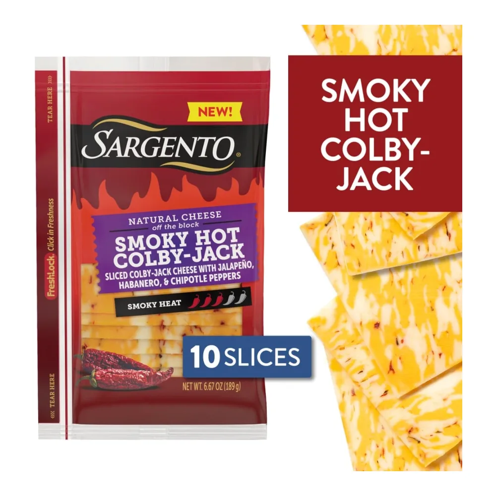 046100358894 SARGENTO HOT COLBY JCK SLICE 6Z - Image 1