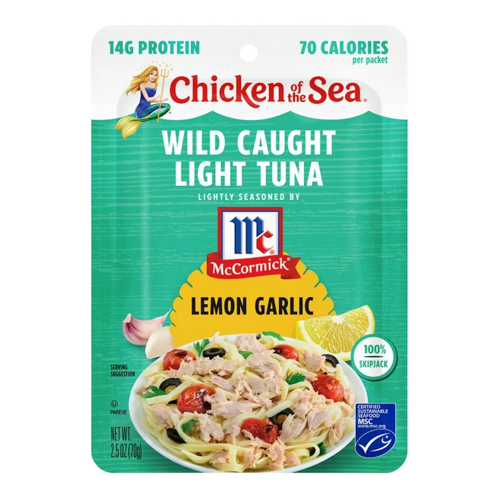 048000003942 COS POUCH LMN GARLIC TUNA 2.5Z - Image 1