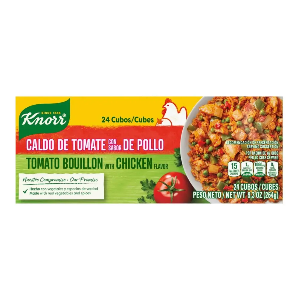 048001214194 KNORR CALDO DE TOMATE CUBOS 24CT - Image 1
