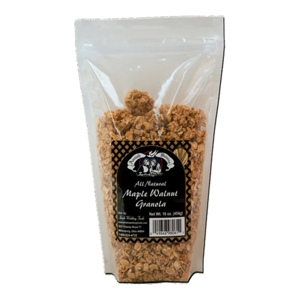 049646980611 AMISH WEDDING MAPPLE WALNU GRANOLA16Z - Image 1