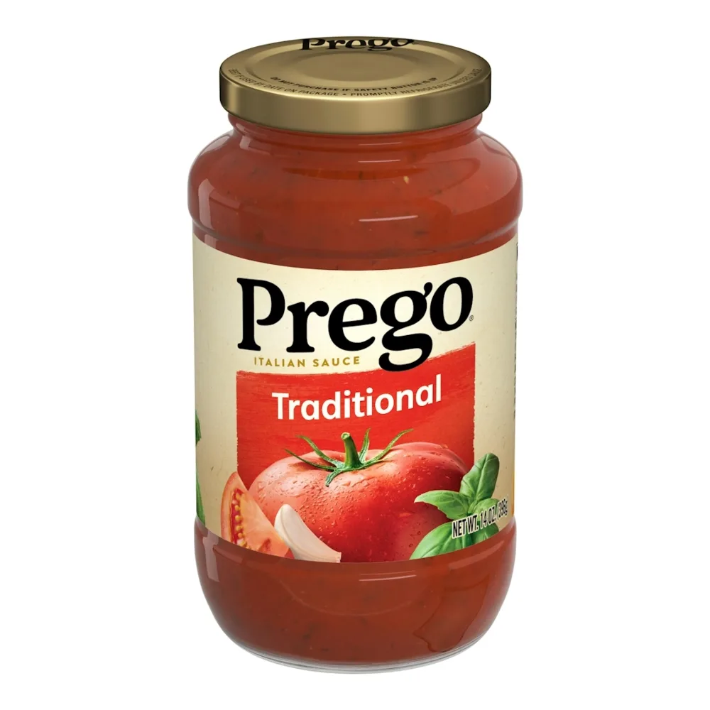 051000025487 PREGO PLAIN SPAGHETTI SAUCE 14Z - Image 1