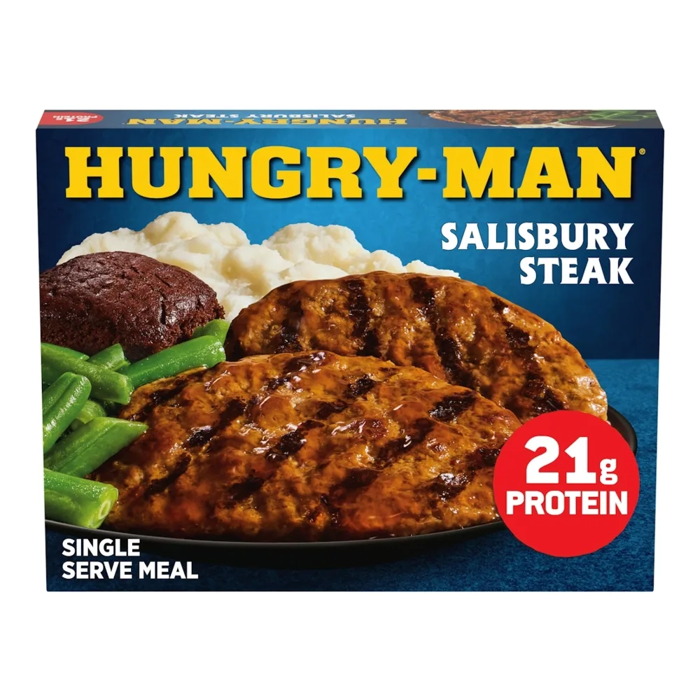 051000065018 HUNGRY-MAN SALISBURY STEAK 16Z - Image 1