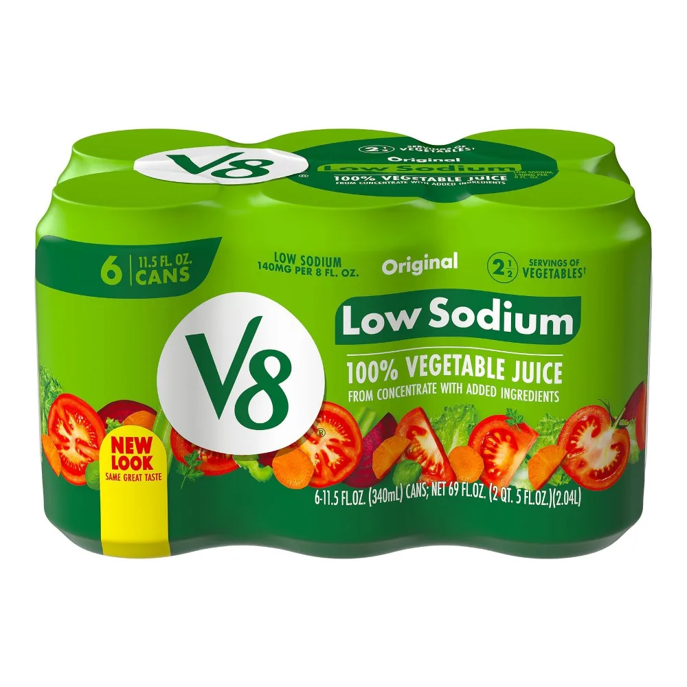 051000171009 V8 VEGETABLE JCE LOW SODIUM 6PK - Image 1