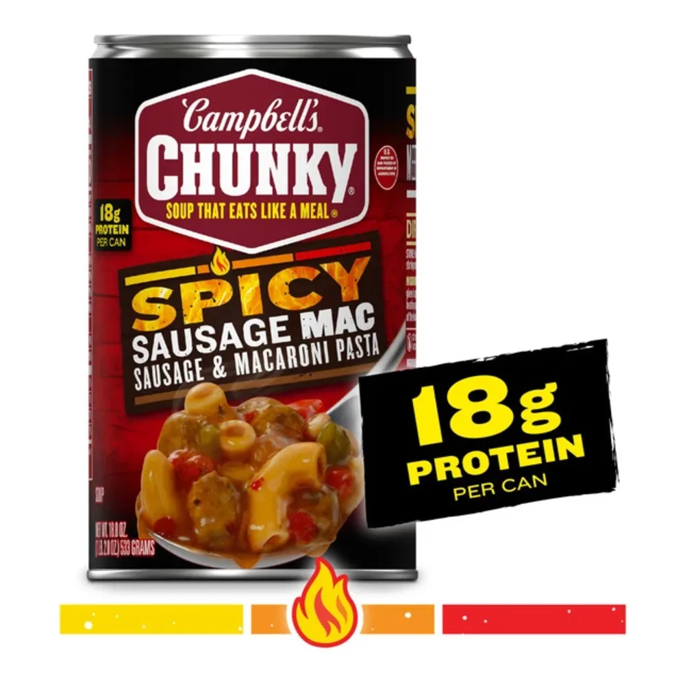 051000292353 CAMPBELLS CKY SPICY SAUS MAC 18Z - Image 1