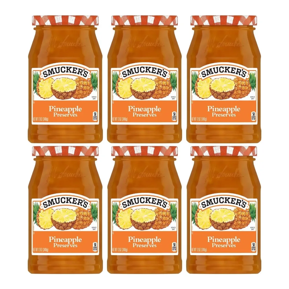 051500000878 SMUCKERS PINEAPPLE PRESERVES 12Z - Image 1