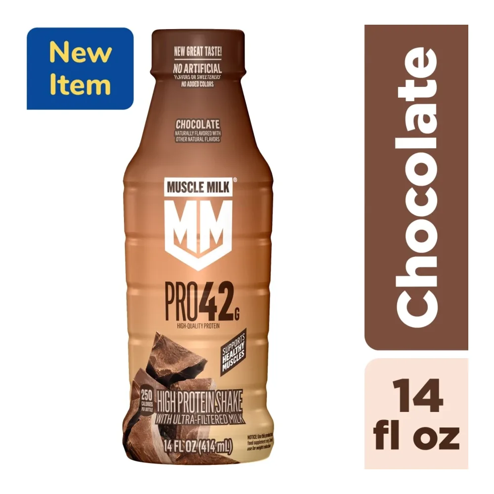 052000068122 MUSCLE CHOCOLATE HIGH PROTEIN 14Z - Image 1