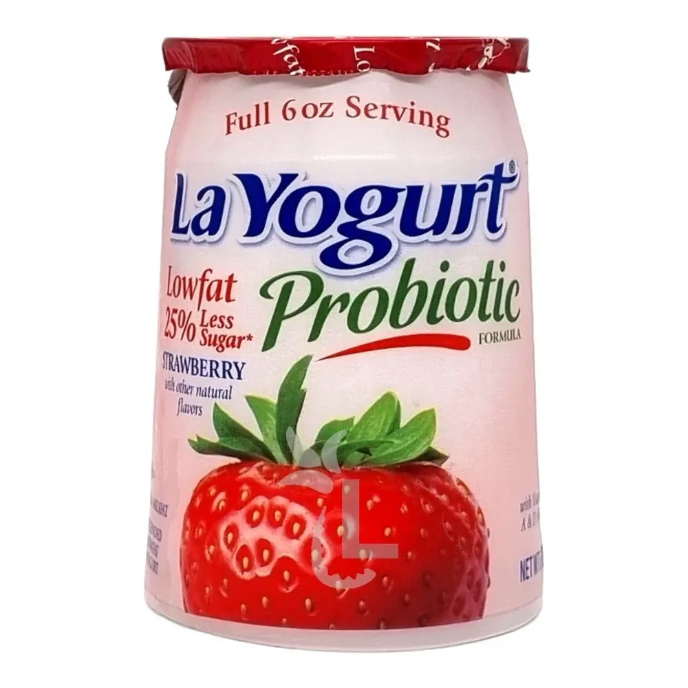 053600000512 LA YOGURT STRAWBERRY 6Z - Image 1