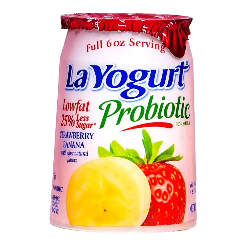 053600000819 LA YOGURT STRBRY/BANANA 6Z - Image 1