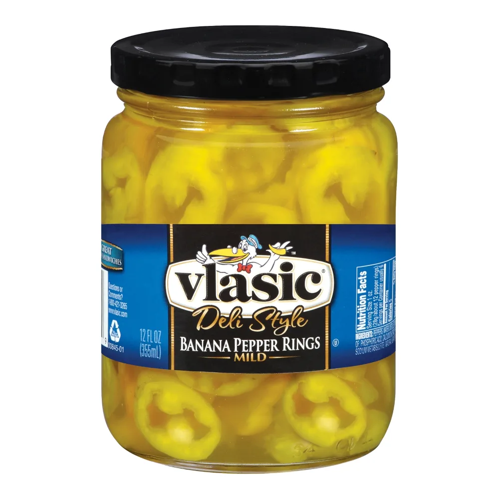 054100008459 VLASIC MILD BANANA PEPPER RING 12Z - Image 1