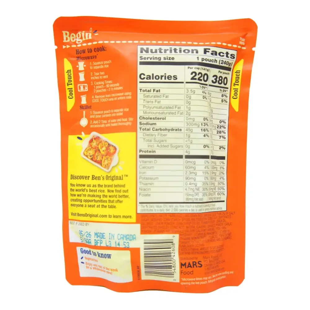 054800426089 BENS READY RICE LEMON HERB 8Z - Image 1