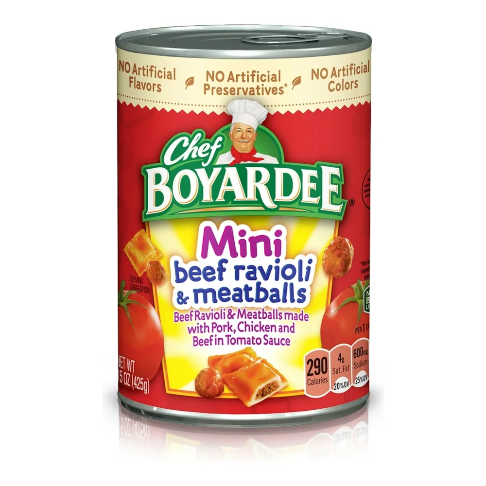 064144043354 CHEF BOYARDEE MINI BEEF RAV/MB 15Z - Image 1
