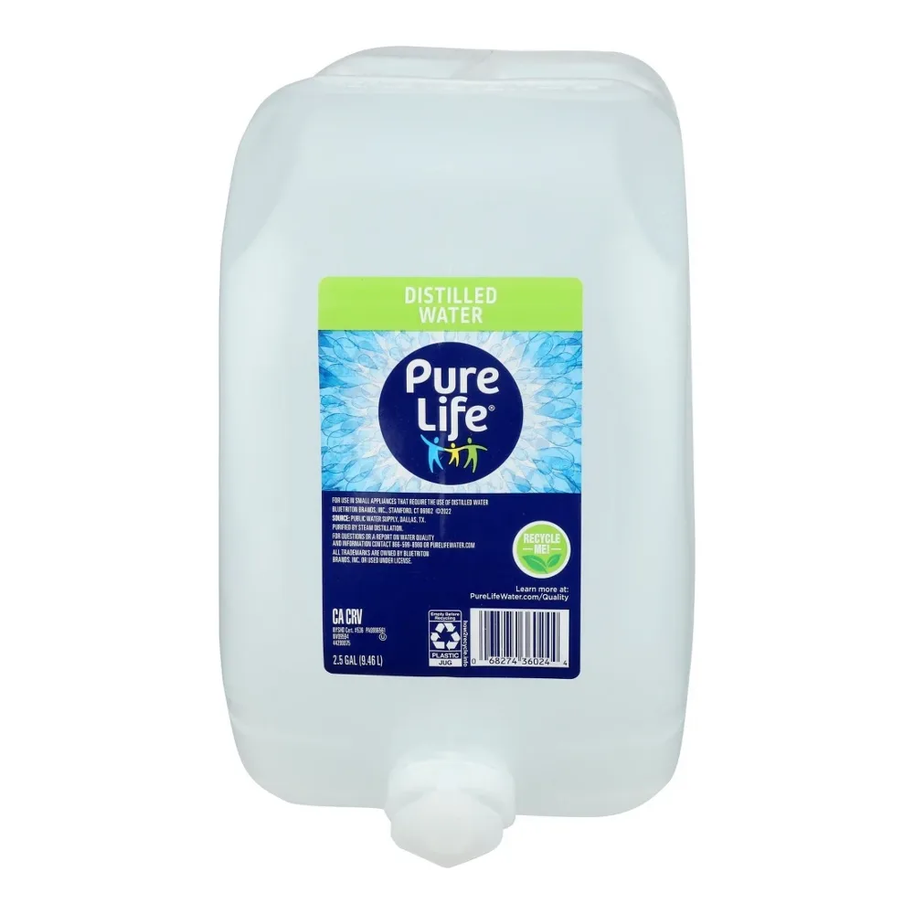 068274360244 PURE LIFE DISTILLED WATER 2.5GL - Image 1
