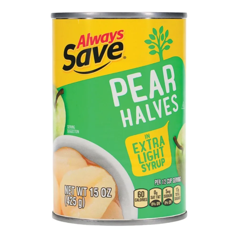 070038315605 ALWAYS SAVE PEAR HALVES L/S 15Z - Image 1
