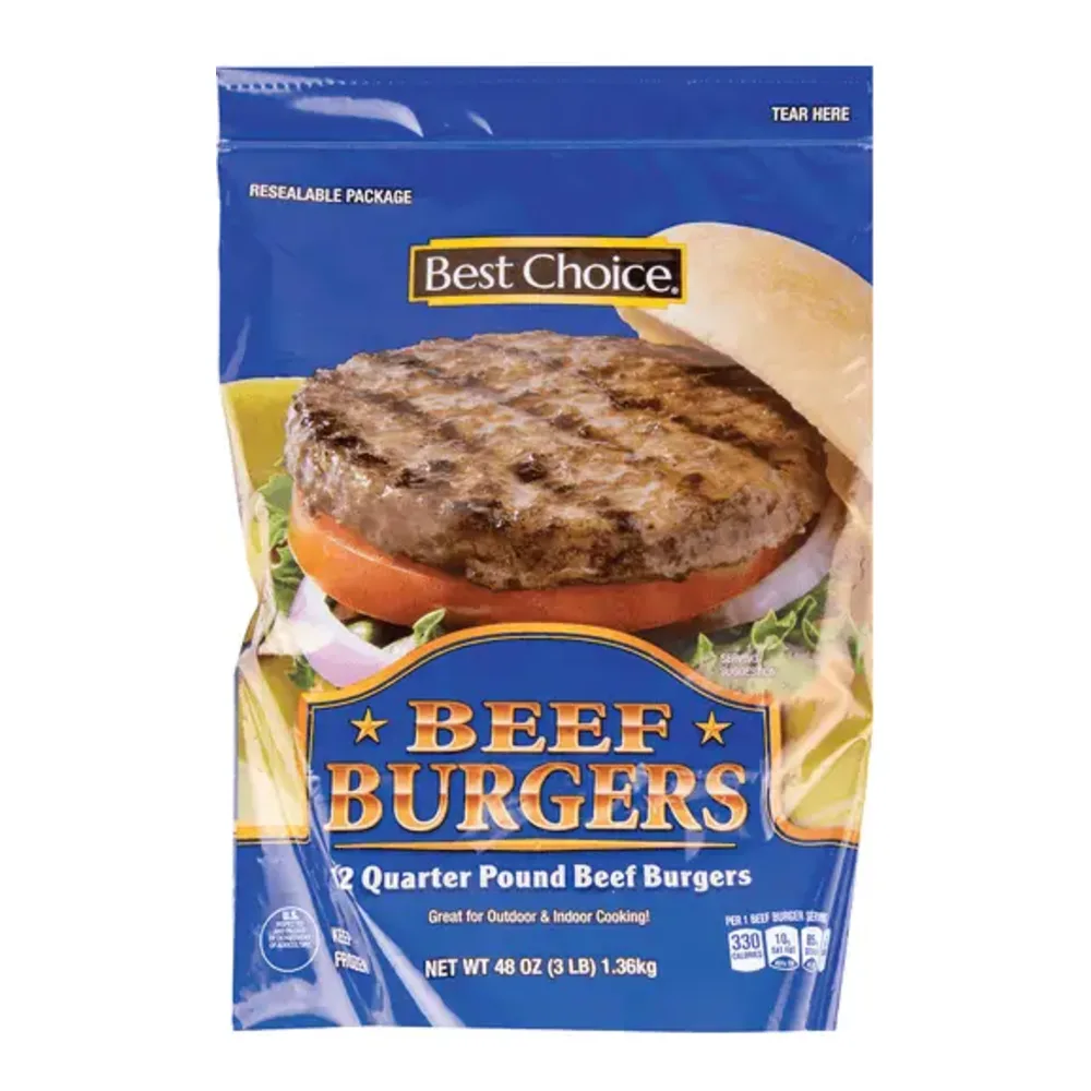 070038396420 BST-CH 80% LEAN BEEF PATTY 3LB - Image 1