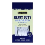 BST-CH HVY DTY ASST CUTLERY 48CT