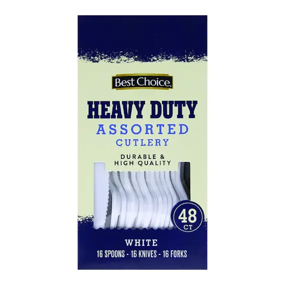 070038604037 BST-CH HVY DTY ASST CUTLERY 48CT - Image 1