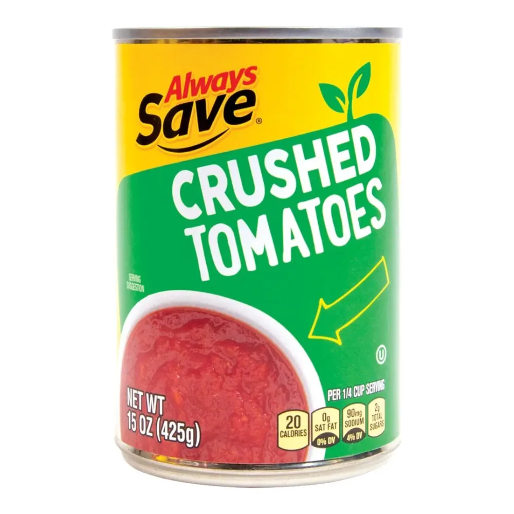 070038610298 ALWAYS SAVE CRUSHED TOMATOES 15Z - Image 1