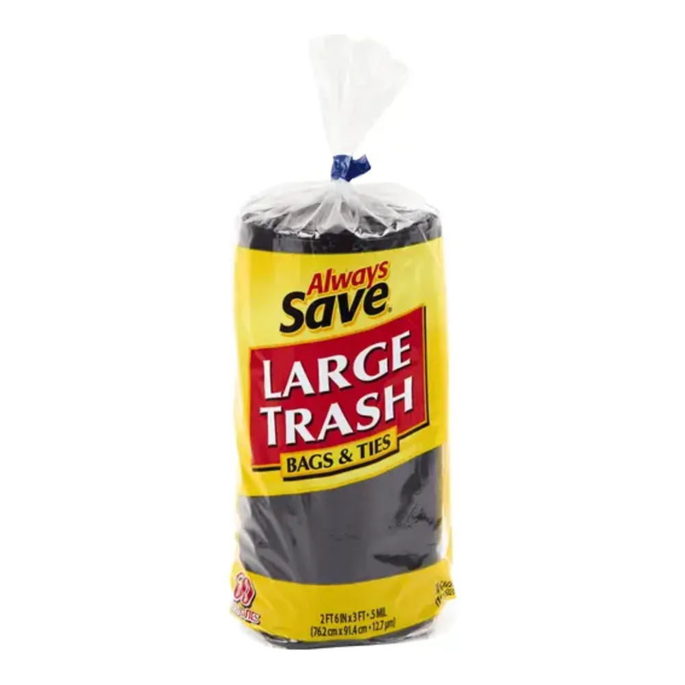 070038623496 ALWAYS SAVE TRASH BAG 30GL/60CT - Image 1